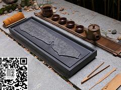 大量供應出售精良的甲骨文烏金石茶盤_泉州gd茶具大器石茶盤