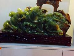 云浮專業的玉石梅花扇生產廠家——價格合理的玉石擺件