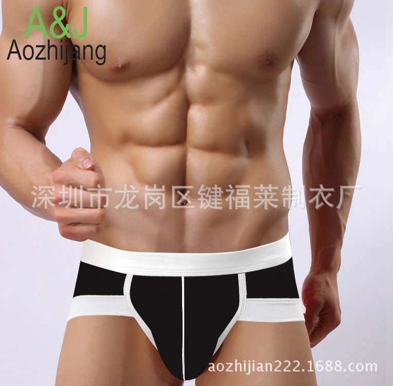 A&J品牌男士內褲外貿原單純棉三角褲男士低腰性感內褲 原始圖片3