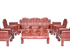莆田好運年年紅木家具：福建工致的福慶官帽椅八件套出售