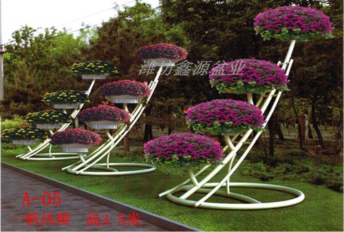 燈桿花盆供應商-鑫源燈桿花盆廠家