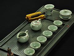 龍巖天羅綠茶具公司_好的天羅綠系列茶盤在廈門火熱暢銷