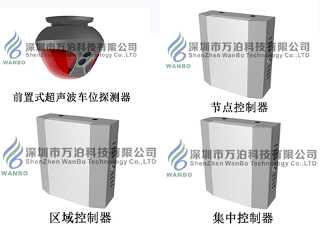 超声波车位引导/停车场管理/一体式车位诱导【深圳万泊】