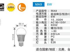 泉州可信賴的LED6W球泡燈廠家推薦|福州LED球泡燈