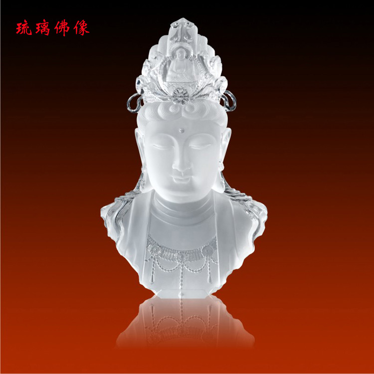 爆款琉璃佛教用品 佛像 琉璃觀音 佛像擺件 原始圖片3