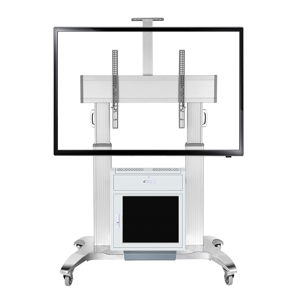 GF100電視伸縮移動架 100寸大屏一體機移動推車