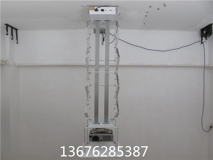 新款防夾手投影機(jī)吊架 走線交剪式投影儀伸縮吸頂架