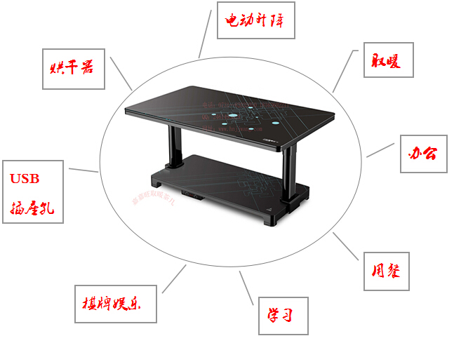 嘉嘉旺功能取暖茶几厂家 造型美丽 嘉嘉旺家家旺