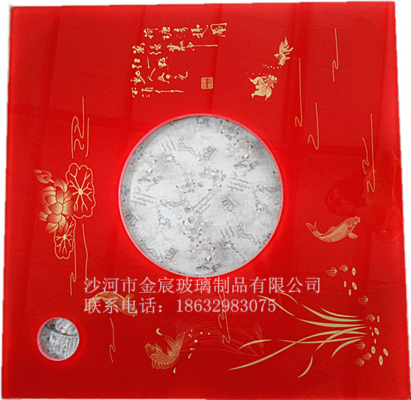 专业定做火锅炉面，简约时尚 金宸钢化玻璃台面  火锅炉具专用