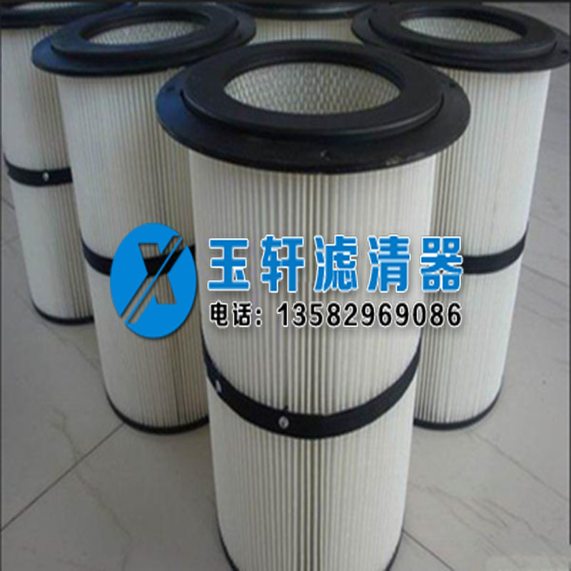供應(yīng)玉軒法蘭鐵蓋安裝320*900除塵濾筒原始圖片2
