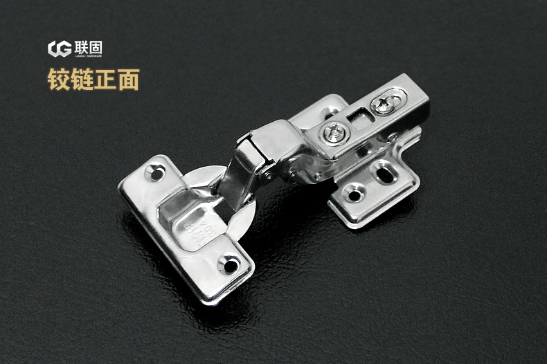 861-12不銹鋼1.2mm固定液壓阻尼鉸鏈 衣櫥柜門合頁 煙斗緩沖式門鉸