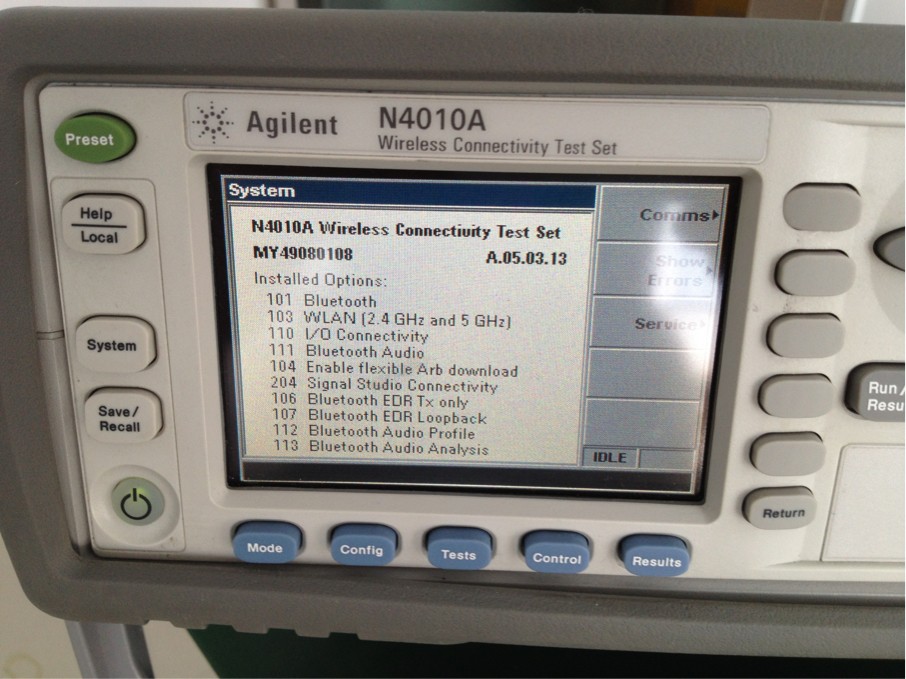 N4010A支持藍(lán)牙、WIFI產(chǎn)品的一款測試儀，我這有現(xiàn)貨出售原始圖片3