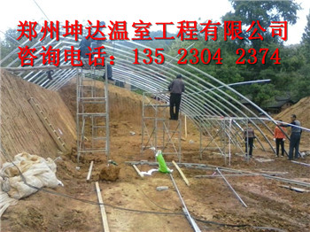 焦作土坑棚溫室建造行情南陽簡易塑料大棚建造基地原始圖片2