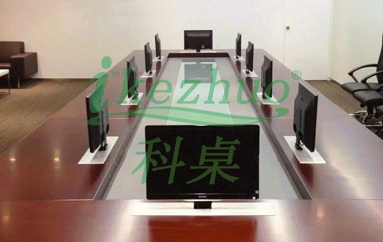液晶屏升降器 17寸液晶屏升降器 隱藏電腦桌升降器原始圖片2