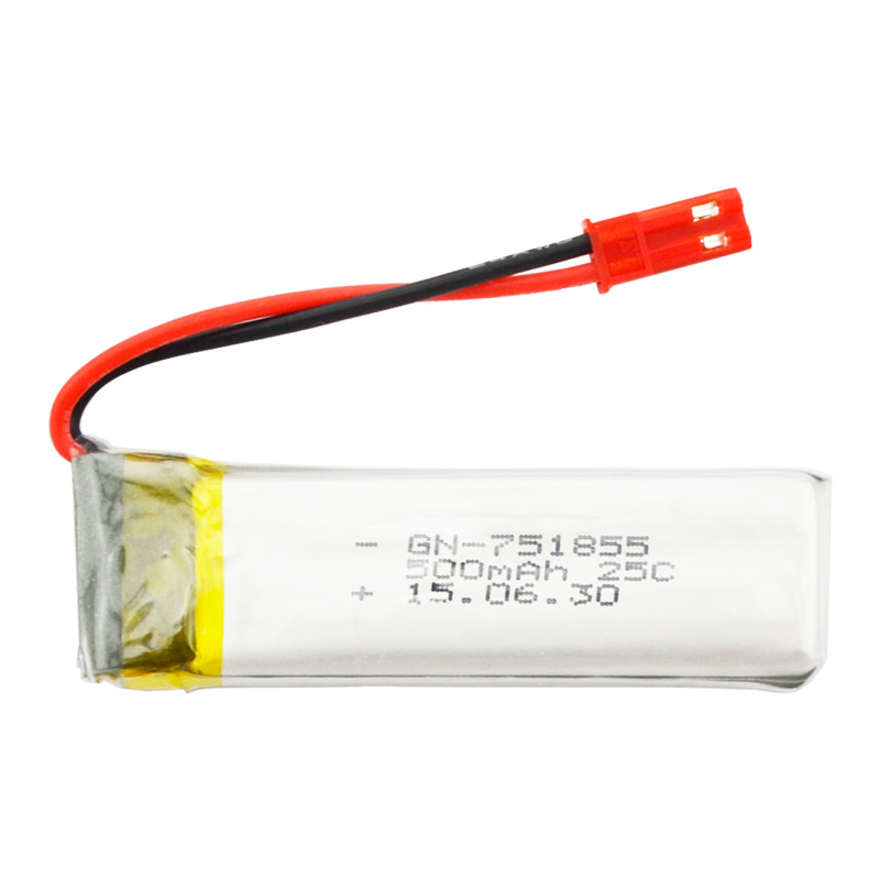 四轴航拍机电池751855 3.7V 500mAh 25C