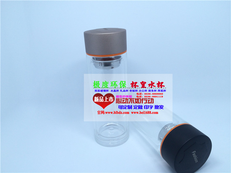 海西格爾木定制玻璃杯透明茶杯廣告禮品口杯辦公水杯子印字logo原始圖片2