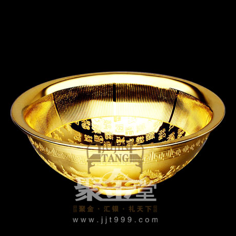 上海聚金堂貴金屬紀念章定制-純金碗原始圖片2