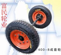 400-8充氣輪力車輪馬車輪實(shí)心輪橡膠充氣輪