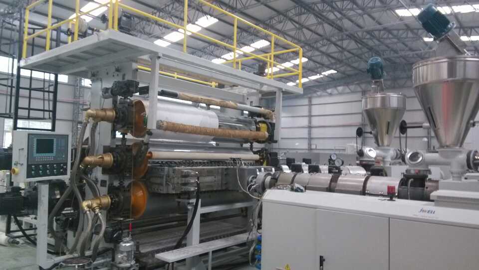 供應上海金緯機械PVC石塑線條及仿大理石板擠出生產線原始圖片2